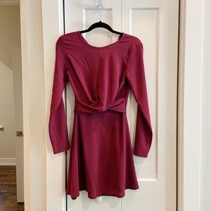 Twist detail skater dress